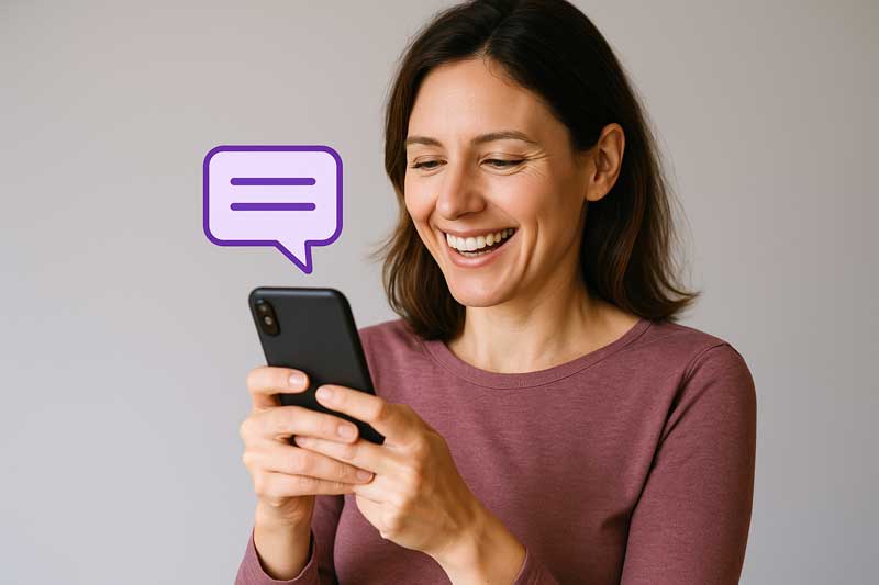 sending sms to clients