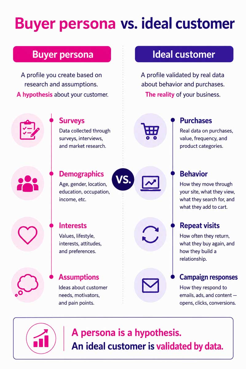 buyer persona vs ideal cutomer