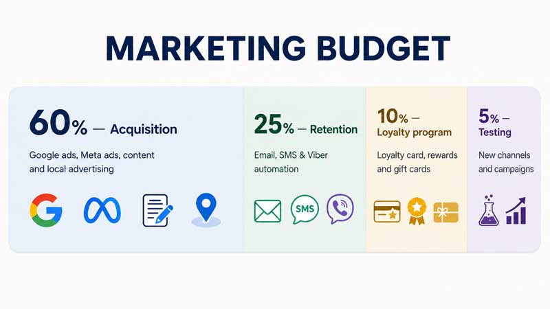 Marketing budget distribution Marketing budget distribution