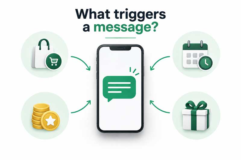 message automation triggers